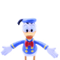 Preview: Disney Donald Duck (Neffe von Dagobert Duck) Biegefigur aus Kunststoff